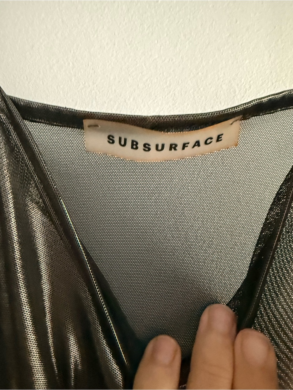 Subsurface Liquid Slip Maxi Dress Black Pearl - Picture 3 of 5